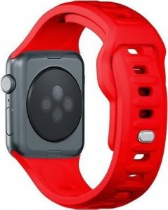 3MK 38/40/41 mm Red - 3mk Silicone Watch Strap for Apple 11