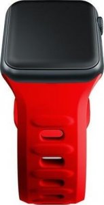 3MK 38/40/41 mm Red - 3mk Silicone Watch Strap for Apple 12