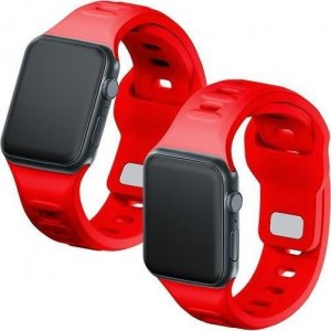 3MK 38/40/41 mm Red - 3mk Silicone Watch Strap for Apple 5