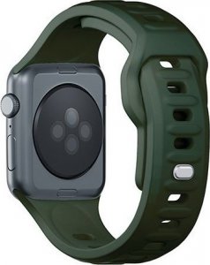 3MK 42/44/45/49 mm Dark Green - 3mk Silicone Watch Strap for Apple 11