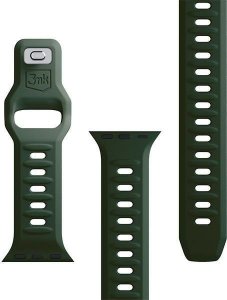 3MK 42/44/45/49 mm Dark Green - 3mk Silicone Watch Strap for Apple 14