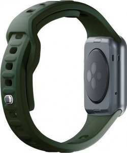3MK 42/44/45/49 mm Dark Green - 3mk Silicone Watch Strap for Apple 4