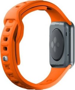 3MK 42/44/45/49 mm Orange - 3mk Silicone Watch Strap for Apple 4