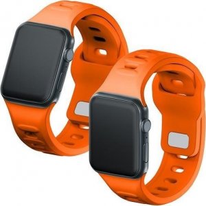 3MK 42/44/45/49 mm Orange - 3mk Silicone Watch Strap for Apple 5