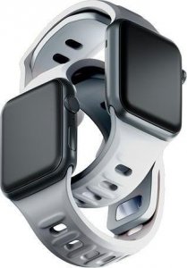 3MK 42/44/45/49 mm White - 3mk Silicone Watch Strap for Apple 13