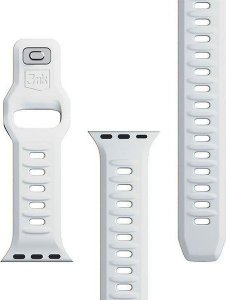 3MK 42/44/45/49 mm White - 3mk Silicone Watch Strap for Apple 14