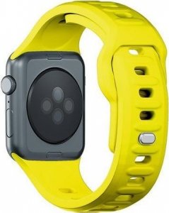 3MK 42/44/45/49 mm Yellow - 3mk Silicone Watch Strap for Apple 11