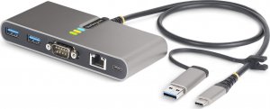 Stacja/replikator StarTech USB-C / USB-A z portem RS-232 (5G2A1SGBB-USB-C-HUB) 1
