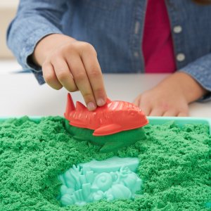 Spin Master Zestaw KINETIC SAND - Piaskownica zielony 12