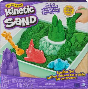 Spin Master Zestaw KINETIC SAND - Piaskownica zielony 13