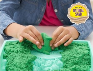 Spin Master Zestaw KINETIC SAND - Piaskownica zielony 16