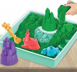 Spin Master Zestaw KINETIC SAND - Piaskownica zielony 2