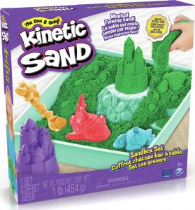 Spin Master Zestaw KINETIC SAND - Piaskownica zielony 7