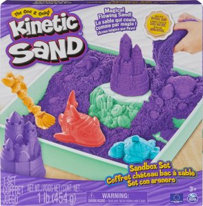 Spin Master Zestaw KINETIC SAND - Piaskownica fioletowy 3