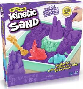 Spin Master Zestaw KINETIC SAND - Piaskownica fioletowy 6