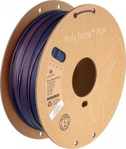 Poly Filament Polymaker PolyTerra PLA Dual Mixed Berries 1,75mm 1kg - Red-Dark Blue} 1