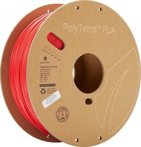 Poly Filament Polymaker PolyTerra PLA 1,75mm, 1kg - Lava Red} 1