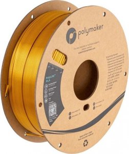 Poly Filament Polymaker PolyLite Silk PLA 1,75mm, 1kg - Gold} 1
