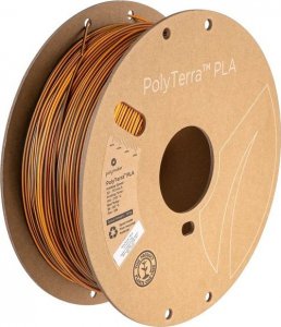 Poly Filament Polymaker PolyTerra PLA Dual Shadow Orange 1,75mm 1kg - Orange-Black} 1