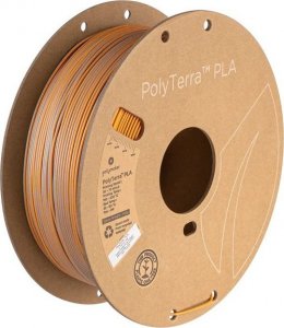 Poly Filament Polymaker PolyTerra PLA Dual Foggy Orange 1,75mm 1kg - Grey-Orange} 1