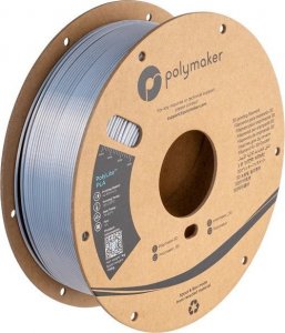 Poly Filament Polymaker PolyLite Silk PLA 1,75mm, 1kg - Silver} 1