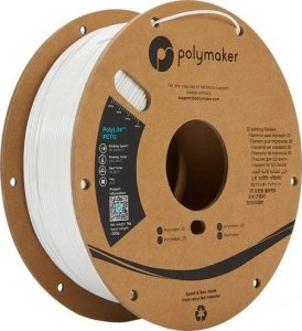 Poly Filament Polymaker PolyLite PETG 1,75mm 1kg - White} 1