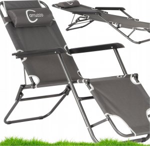 Carruzzo L66Y - Leżanka ogrodowa, szara 12