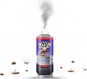 NO PEST Bomba na Pluskwy 400ml Granat Fogger Środek Preparat Odymiacz na Pluskwy Karaluchy Pająki Rybiki Mole 2