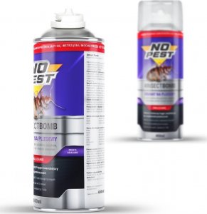 NO PEST Bomba na Pluskwy 400ml Granat Fogger Środek Preparat Odymiacz na Pluskwy Karaluchy Pająki Rybiki Mole 3