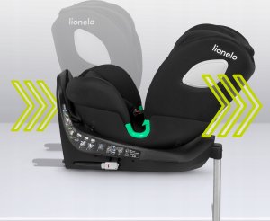 Fotelik samochodowy Automobilinė kėdutė Lionelo Braam i-Size, 0-36 kg, Carbon Black 2