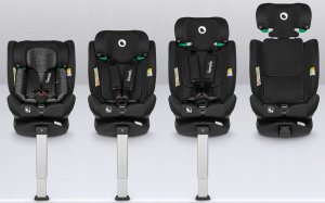 Fotelik samochodowy Automobilinė kėdutė Lionelo Braam i-Size, 0-36 kg, Carbon Black 8