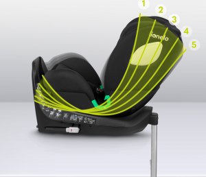 Fotelik samochodowy Automobilinė kėdutė Lionelo Braam i-Size, 0-36 kg, Carbon Black 9