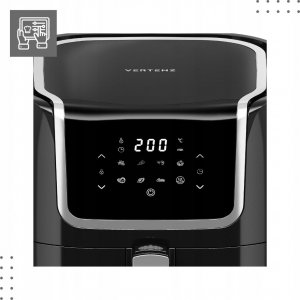 Frytkownica beztłuszczowa Vertenz Frytkownica Beztłuszczowa Duża Mocna 7.7 L 1800W 5