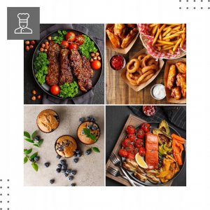 Frytkownica beztłuszczowa Vertenz Frytkownica Beztłuszczowa Duża Mocna 7.7 L 1800W 6