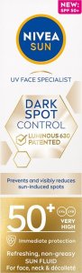 Nivea _Sun Spot Control Luminous 630® odświeżający fluid przeciwsłoneczny do twarzy SPF50+ 40ml 6