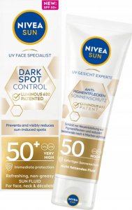 Nivea _Sun Spot Control Luminous 630® odświeżający fluid przeciwsłoneczny do twarzy SPF50+ 40ml 9