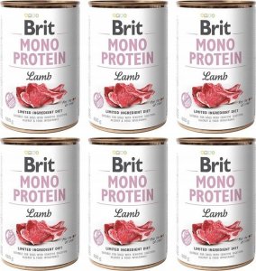 Brit Brit mokra karma dla psa Mono Protein jagnięcina 6 x 400g 1