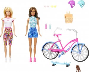 Lalka Barbie Mattel Rower Plażowy Niebieska Deskorolka + Akcesoria HJY84 1