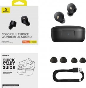 Słuchawki Baseus Bowie E18 czarne 6