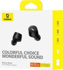 Słuchawki Baseus Bowie E18 czarne 7