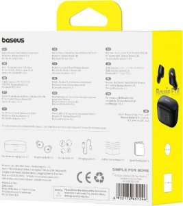 Słuchawki Baseus Bowie E18 czarne 8
