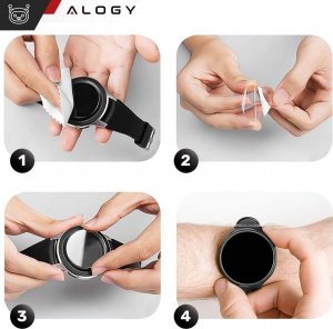 Alogy 2x Szkło Hartowane do Huawei Watch GT 4 GT4 41mm ochronne na smartwatch Alogy Screen Protector Watch+ 7