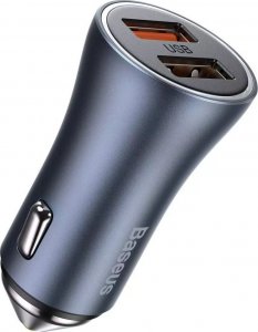 Ładowarka Baseus Baseus Golden Contactor Pro nabjeka do auta, 2x USB, 40W (ed) 1