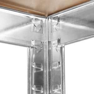 Springos Regał metalowy z 5 półkami 150x75x30cm 675kg do garażu, piwnicy UNIWERSALNY 11