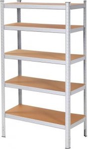 Springos Regał metalowy z 5 półkami 150x75x30cm 675kg do garażu, piwnicy UNIWERSALNY 6