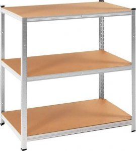 Springos Regał metalowy z 5 półkami 150x75x30cm 675kg do garażu, piwnicy UNIWERSALNY 7