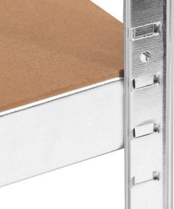 Springos Regał metalowy z 5 półkami 150x75x30cm 675kg do garażu, piwnicy UNIWERSALNY 8