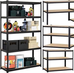 Springos Regał metalowy z 5 półkami 180x90x40cm 875kg do garażu, piwnicy UNIWERSALNY 4