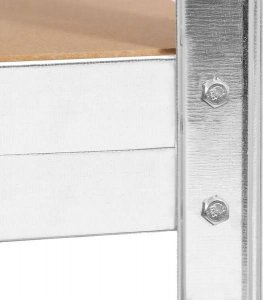 Springos Regał metalowy z 5 półkami 205x120x45 cm 1000kg do garażu, piwnicy UNIWERSALNY 2