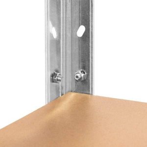 Springos Regał metalowy z 5 półkami 205x120x45 cm 1000kg do garażu, piwnicy UNIWERSALNY 4